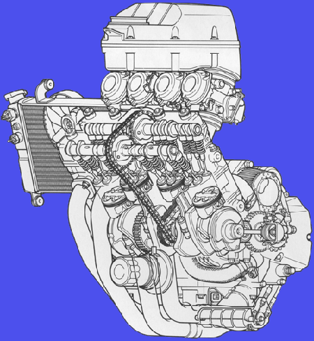 Motor YZF 750